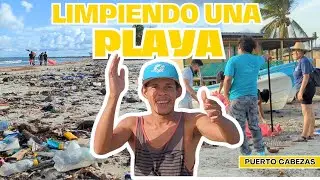 Limpiando una Playa - Puerto Cabezas, Nicaragua.