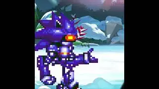 Mecha Sonic's first snow