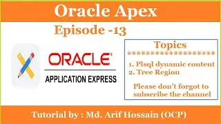 How to create Plsql dynamic content and Tree region in oracle apex