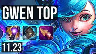 GWEN vs SETT (TOP) | 500+ games, 12/3/7, 900K mastery, Dominating | KR Master | 11.23