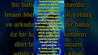 HZ. MEHDİ (A.S.)’IN ZUHURU'DAN TÜM DÜNYA RAZI OLACAK HERKEZ ONUN ÇEVRESİNDE TOPLANACAK! #mehdishorts