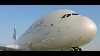 DUBAI AIRSHOW 2015 | Etihad A380-800 | Walk Around