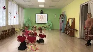 «5 февральских роз» Красивый вход на 8 марта в детском саду. Старшая группа