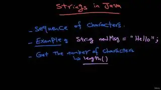 19 Strings in Java theory