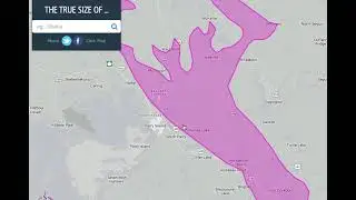 True size of RANDOM Countries!