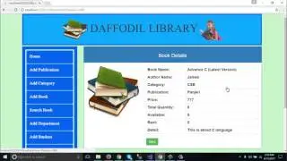 Library Management System in ASP NET.