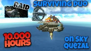 Ark Mobile PvP - Fresh Start Duo || Surviving 10.000 Hours on a sky Quetzal