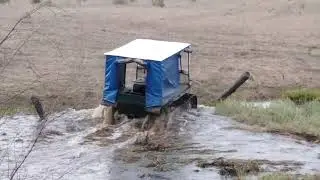 Покатушки на самодельном вездеходе