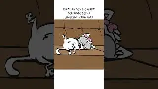 gatinho fofo dormindo #animação #gatos #humor