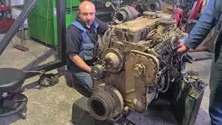 Первый запуск двигателя CUMMINS ISL 8.9 после капремонта