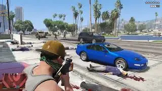 GTA 5 - Marabunta Grande Auto Shop Shootout + Ten Star Escape