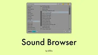 Sound Browser for Ableton Live