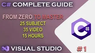 C# LESSONS  | How to Install Visual Studio - Explore UI - First Git Commit - First C# Command #1