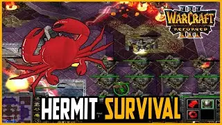 HERMIT SURVIVAL - CRAZY CRABS 🦀 | Warcraft 3 Reforged Custom