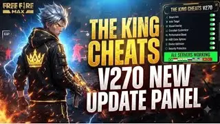 THE KING CHEATS v270-v271 |NEW HACK2026 |THE KING X APK MODMENU |HGCHATS HACK |FF INJECTOR🫥