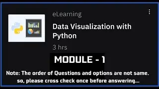 Module-1 Introduction to Visualization tools||Data Visualization with Python 