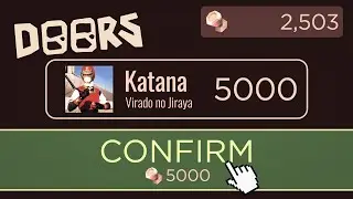 ATIVEI O MODO KATANA E GANHEI PODERES INSCRÍVEIS NO DOORS | Roblox