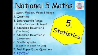 5.8 Statistics 8: REVIEW - National 5 Maths Lessons - @MrThomasMaths