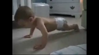 baby trying to push up :D