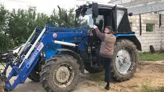 Трактора Мтз-82 и трактор мТз 80 из СССР с прицепом 2-ПТС-4. Интересные будни трактористов!