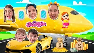 Maria Clara e amigos querem ser ricos e aprendem como ganhar dinheiro - Família MC Divertida
