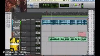 Fedarro Recording A Beat w/ Hook in Pro tools | Vocal Pro Preset Template Tutorial