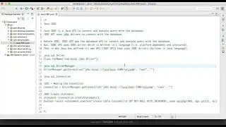 71 JDBC connection with mysql and how to create table