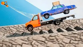 Stairs VS Cars #36 - BeamNG drive