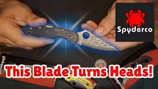 The Most Beautiful Spyderco I’ve Ever Owned 😍 | Delica 4 Damascus Review