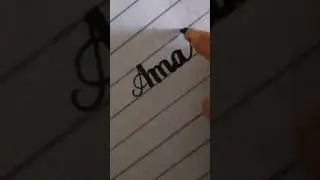 how to write using cut marker in English tutorial ✅#handwriting #marker #english #name #calligraphy