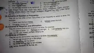 Adverbs of number , Adverbs of frequency , Adverbs of negation , Adverbs of reason , English grammar