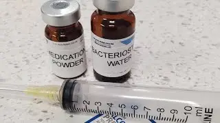 How To Reconstitute (Mix) Powdered Drugs requiring 5 milliliter bacteriostatic water