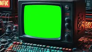 OLD TV GREEN SCREEN