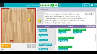 Code.org 2021 - Course 3 - Lesson 15 - Bounce