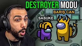 TÜM EKİBİ ELİMLE EZİYORUM! EKİPLE YENİ AMONG US DESTROYER MODU | Barış Can