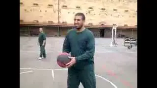 Convict Movie Set  Jailyard Basketball Moe Bulldogs