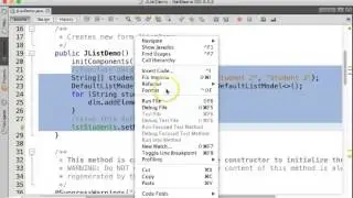 Java Swing JList Demo