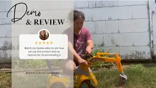 REVIEW and DEMO POCO DIVO Digger Scooter - Best Ride-on Excavator Adventure for Kids