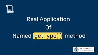 7. Real Application of Named getType method in Office Scripts