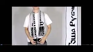 Шарфы Гоша Рубчинский Рассвет Серый Желтый Синий