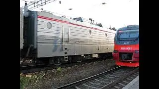 Проход электровоза 3ЭС5К через станцию Хабаровск I. 03.07.22.