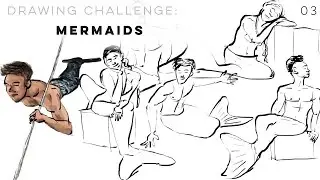 Fill the Page - Drawing Challenge #03: Mermaids || Grease Pencil in Blender 3.3