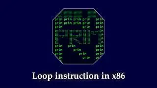 loop instruction in x86 | Assembly language | Code and explanation
