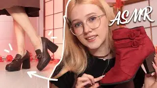 ASMR autumn shoes walking 👠 ASMR walking