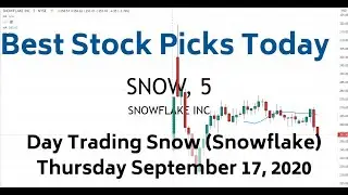 Best Stock Picks Today | Snow (Snowflake) Stock 9-17-20