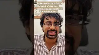 Is National Association or board of pharmacy examination applicable for Indian students? 