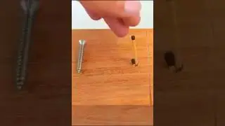 How To Put A Nut On Wooden Hole  