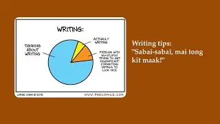 Writing tips: Sabai-sabai, mai tong kit maak!