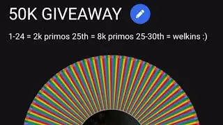 50K GENSHIN PRIMO WINNERS 🥳🙏🏽