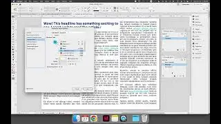 Editing a Character Style in InDesign